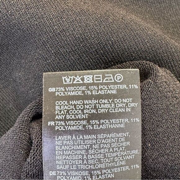 NEW Toteme Slip Through Knit Midi Dress Black Size Large - Picture 10 of 11